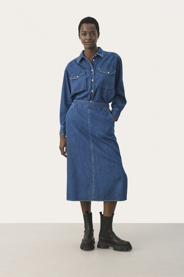 Part Two LizziePW SK Medium blue denim