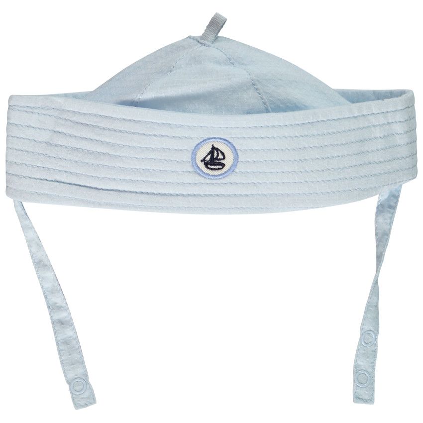 Bob marin broderie voilier pour bébé garçon - Bleu