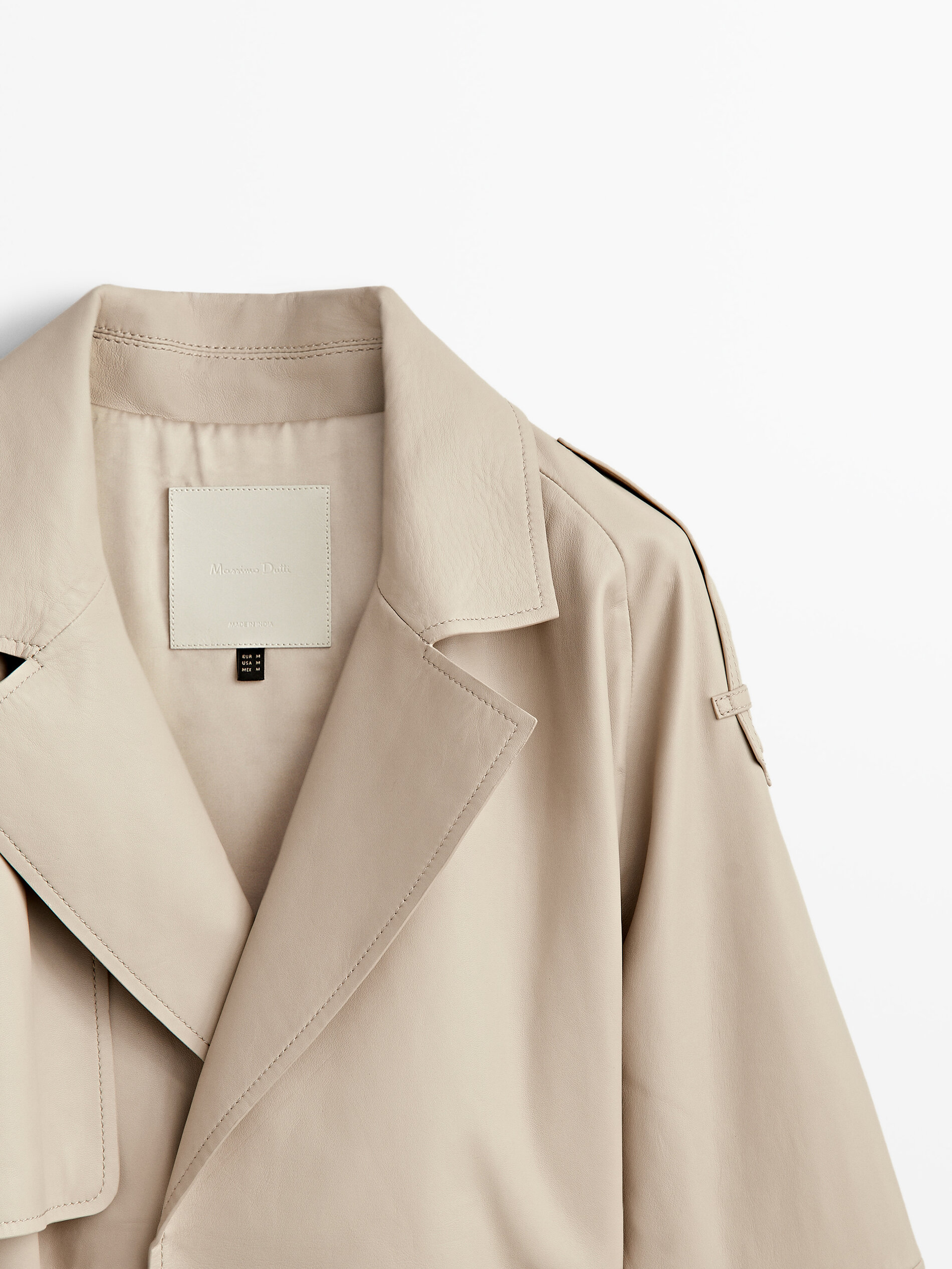 Chaqueta trincheira napa cinturón - ARENA