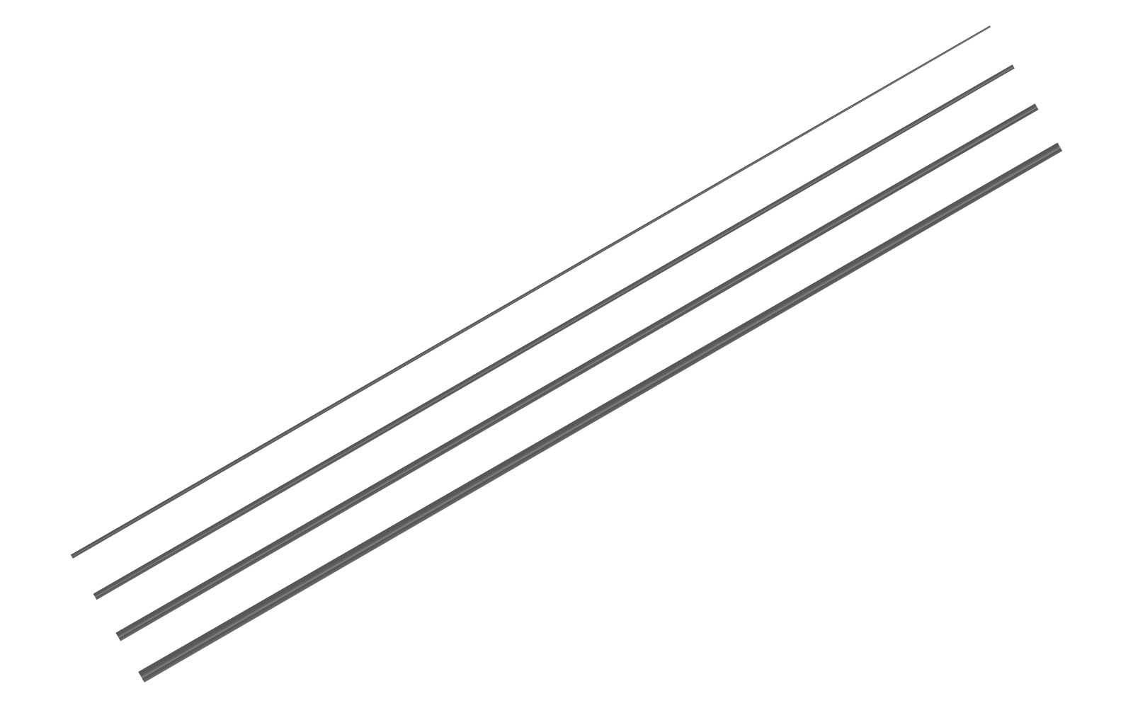 Blank LIGHTHOUSE 11' #2 11'4 pcs soie #2IP : 80 grs, AA : 71°