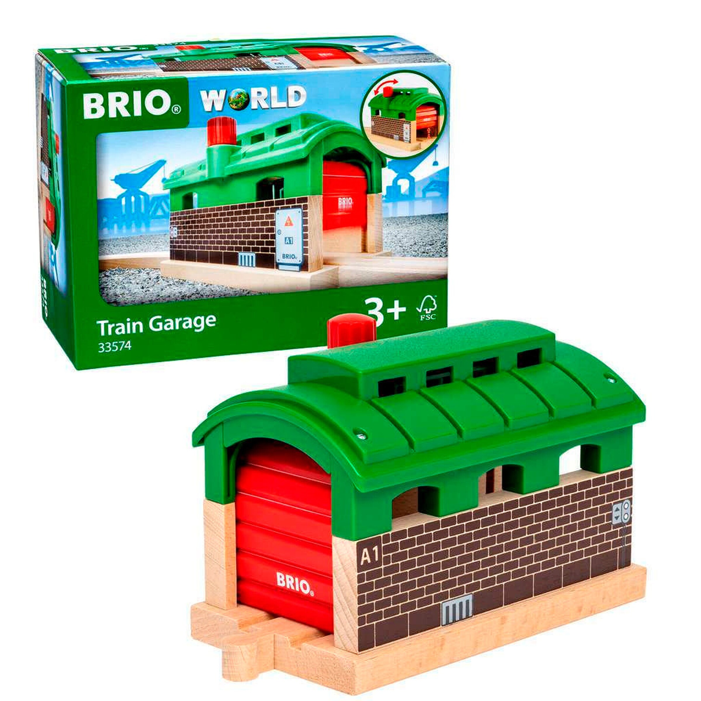 BRIO Lokschuppen mit Rolltor