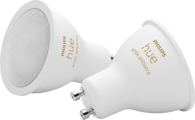 Philips Hue LED-pære GU10 4,2W (2-pak)