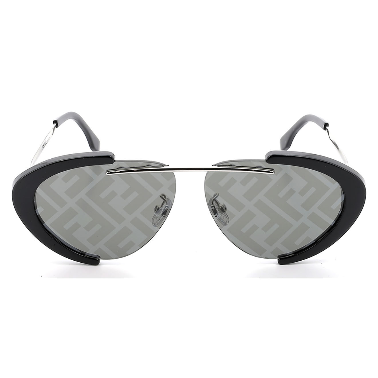 Fendi Lunettes de soleil Monogramme noires - Neuf sans étiquette