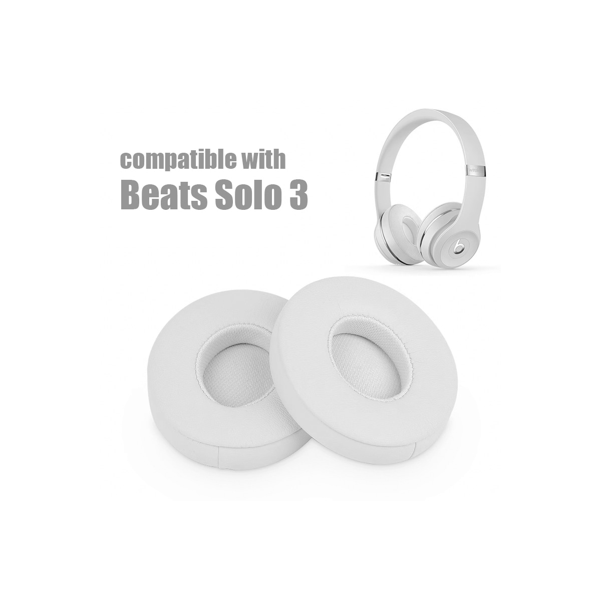 Øreputer til Beats Solo 3 Hvit