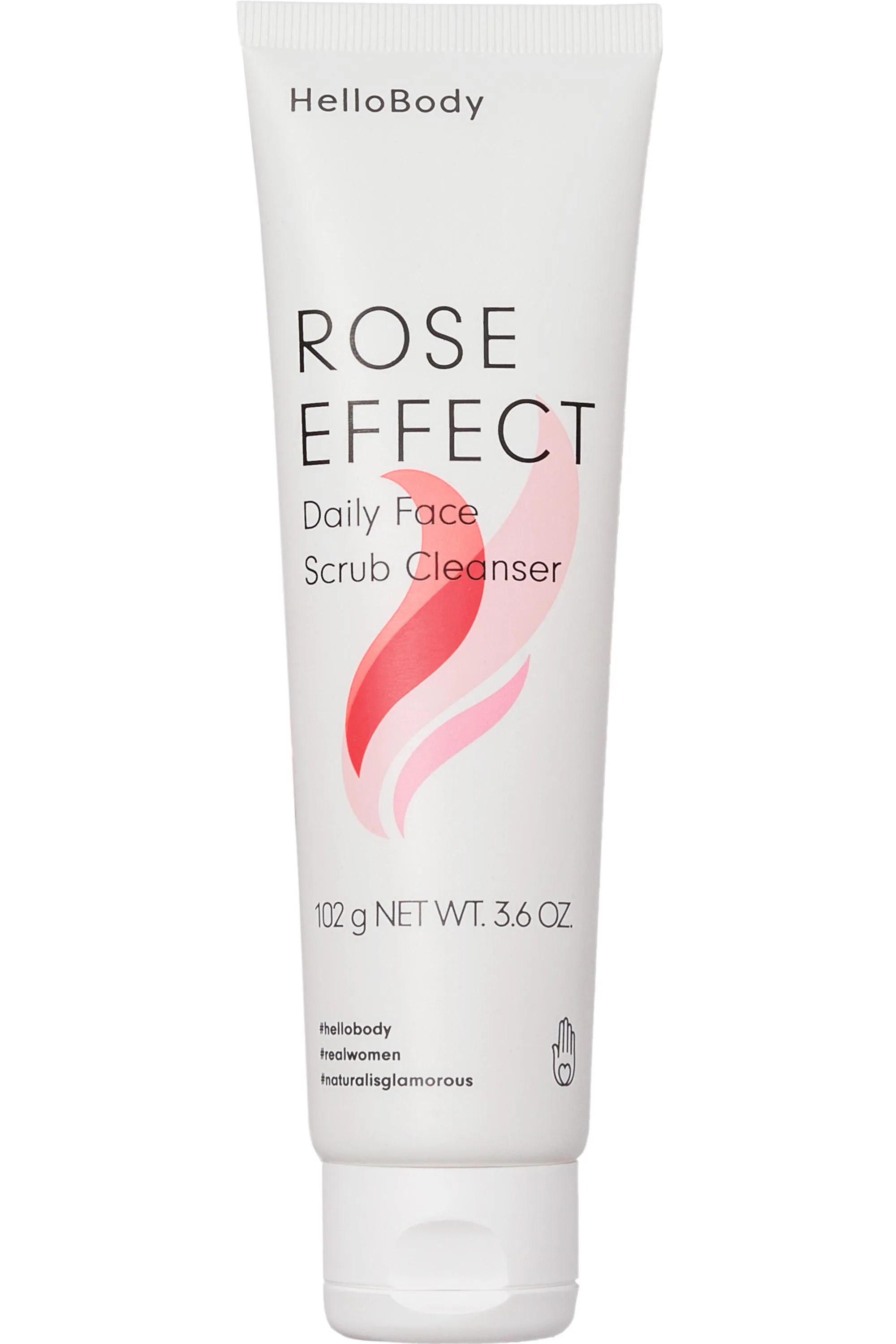 HelloBody Exfoliant visage doux Rose Effect pour tous types de peaux-100 ml