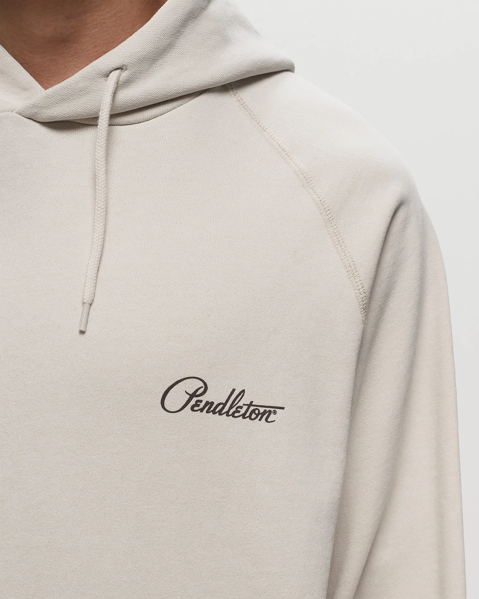 Pendleton BACK PRINT SWEAT HOODIE IVORY HARDING