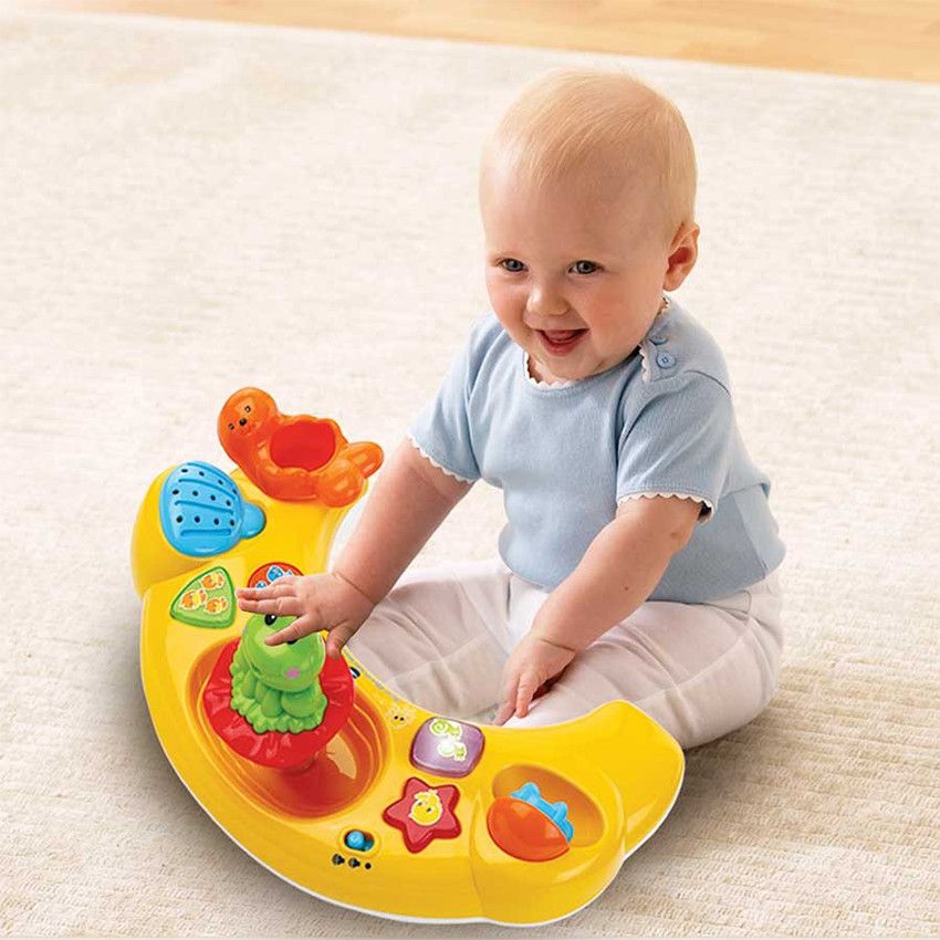 Siège de bain interactif 2-en-1 - Ecru