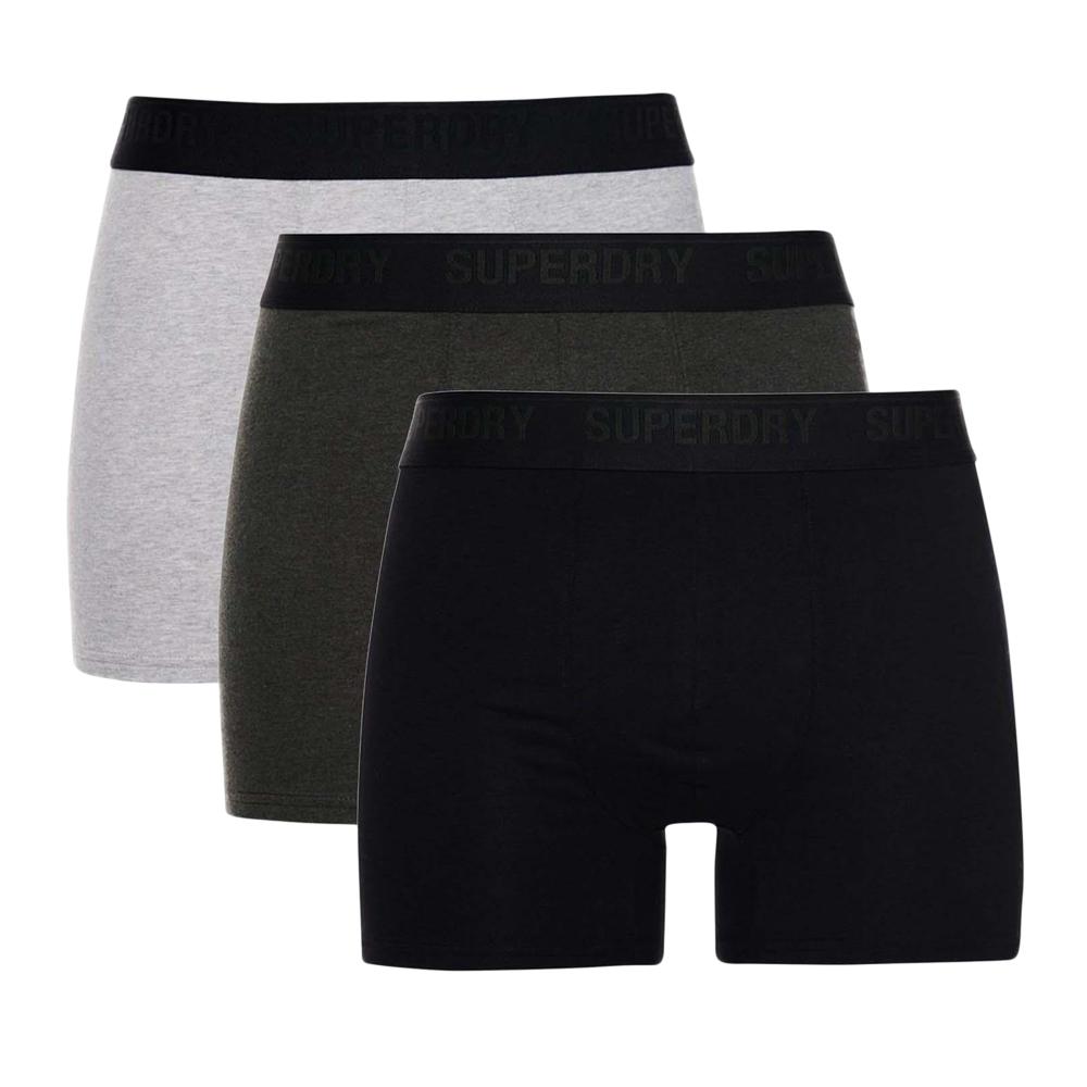 Superdry x3 Boxers Noir/Gris Homme Superdry M3110342B