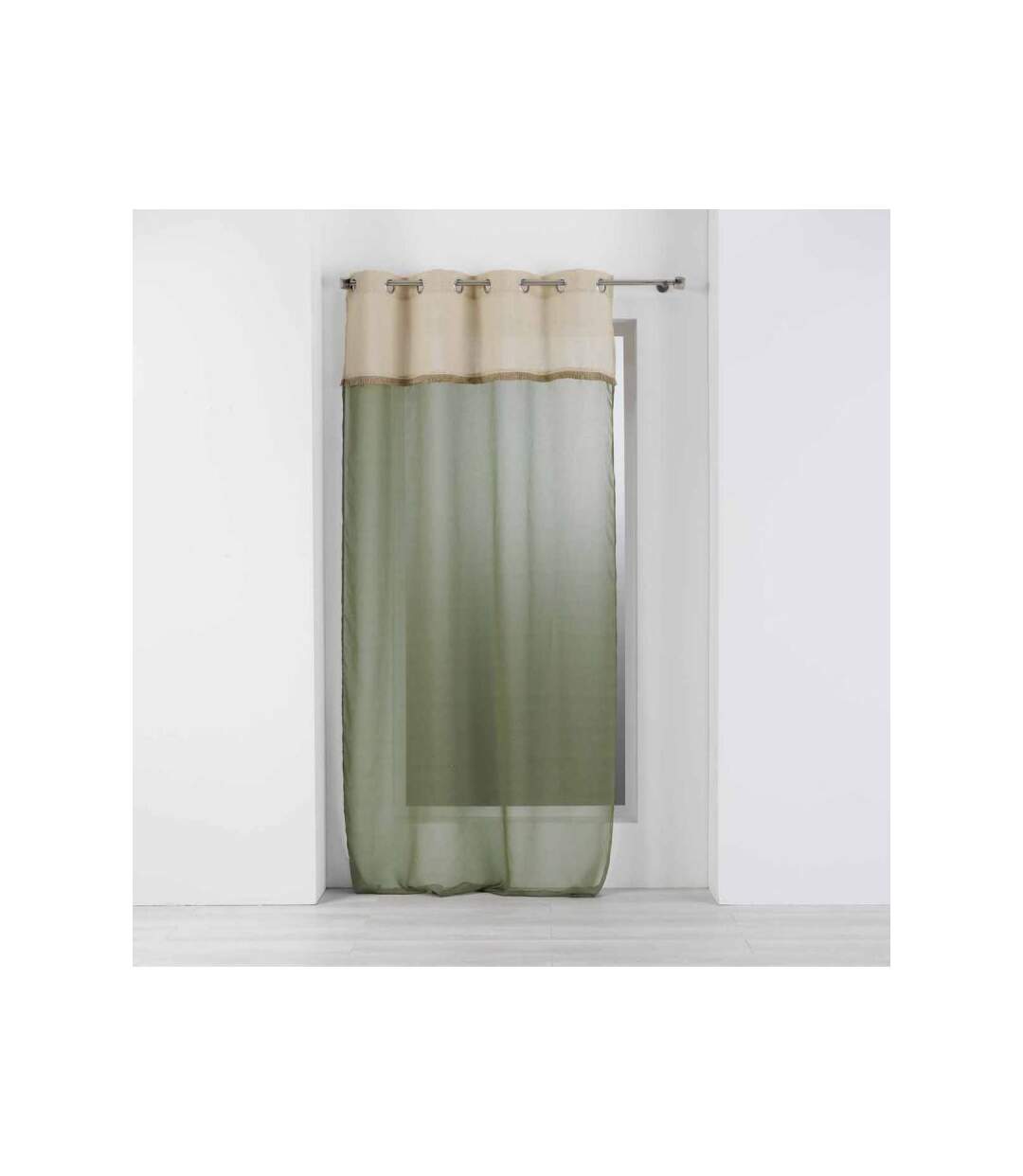 Rideau Voilage à Œillets Greenybel 140x240cm Vert