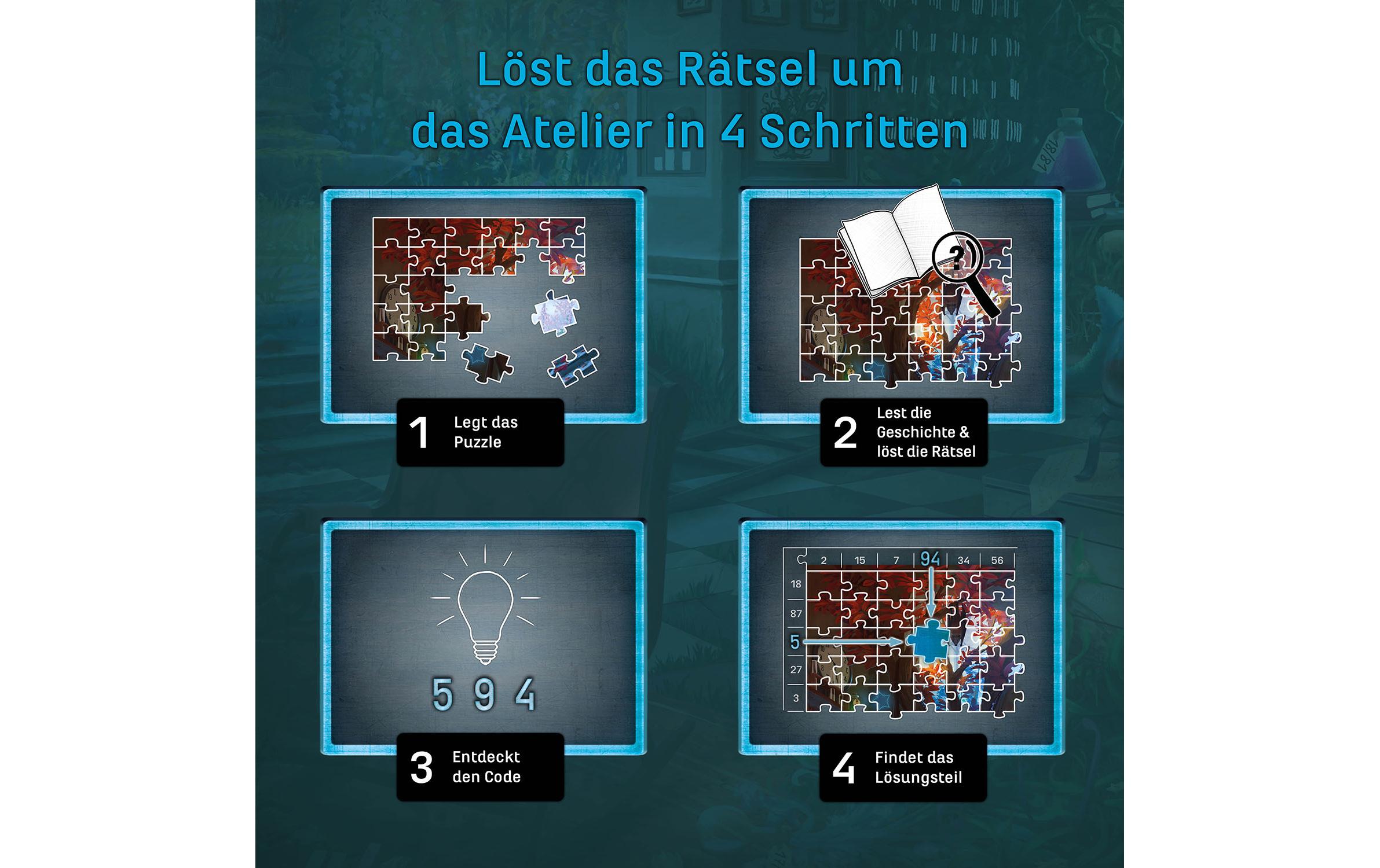 EXIT – Das Puzzle: Das verborgene Atelier -DE-Puzzle mit Story und Rätseln