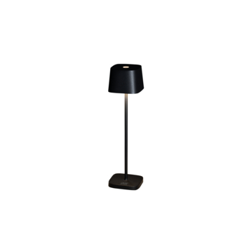 Konstsmide mini tafellamp Capri draadloos USB zwart