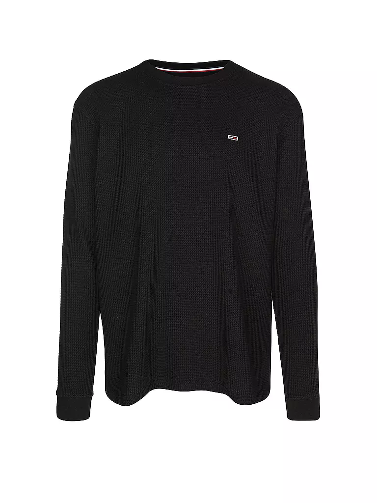 TOMMY JEANS Langarmshirt schwarz
