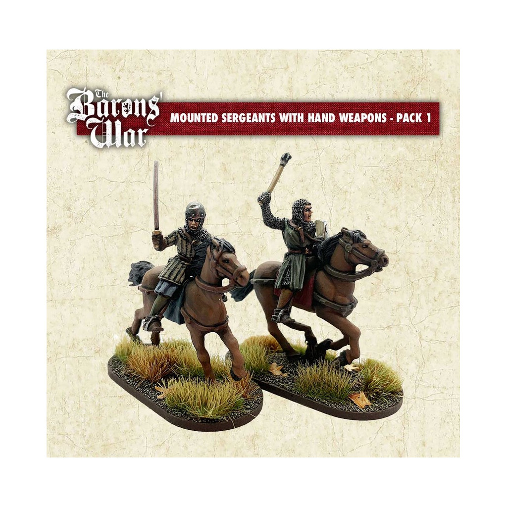 The Baron's War - Mounted Sergeants with Hand Weapons 1