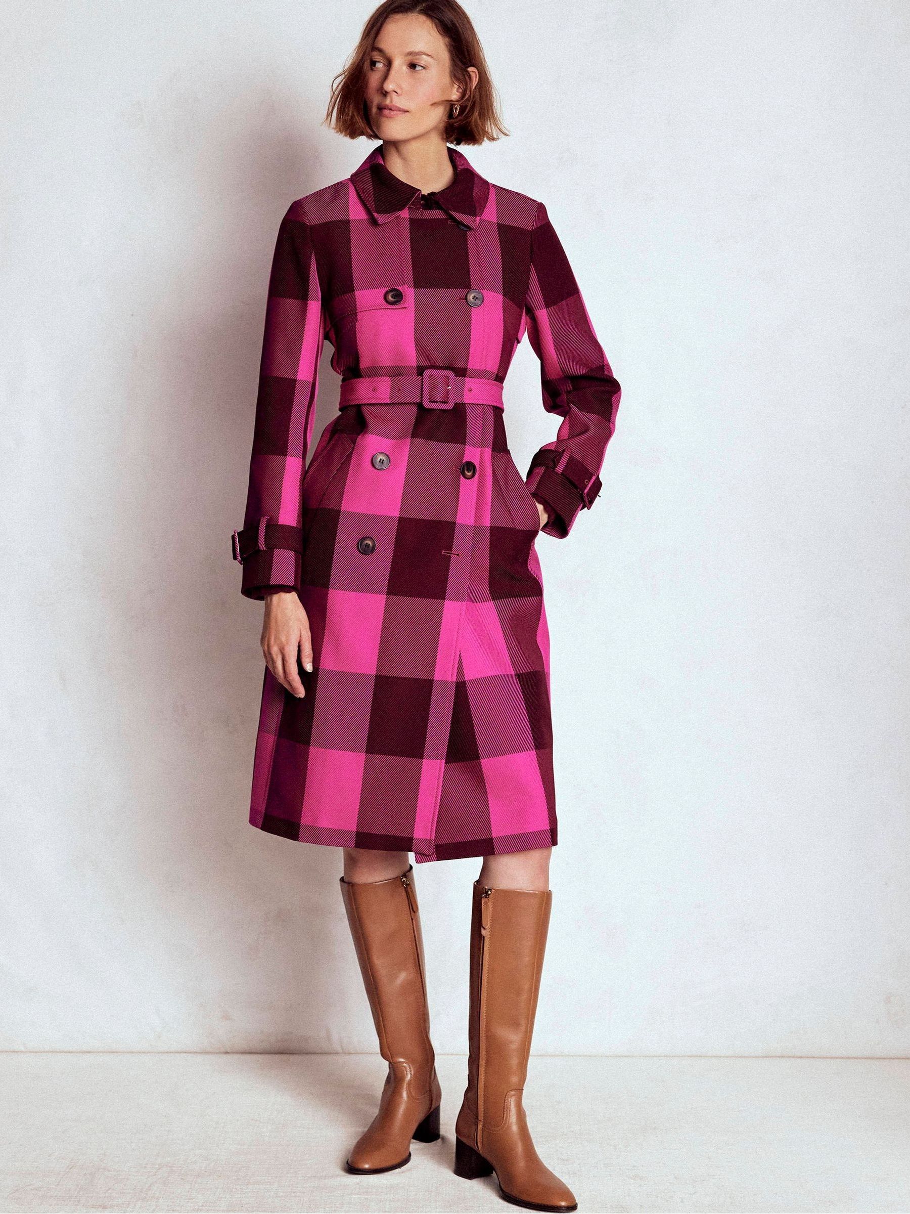Boden Cheltenham Check Trench Coat