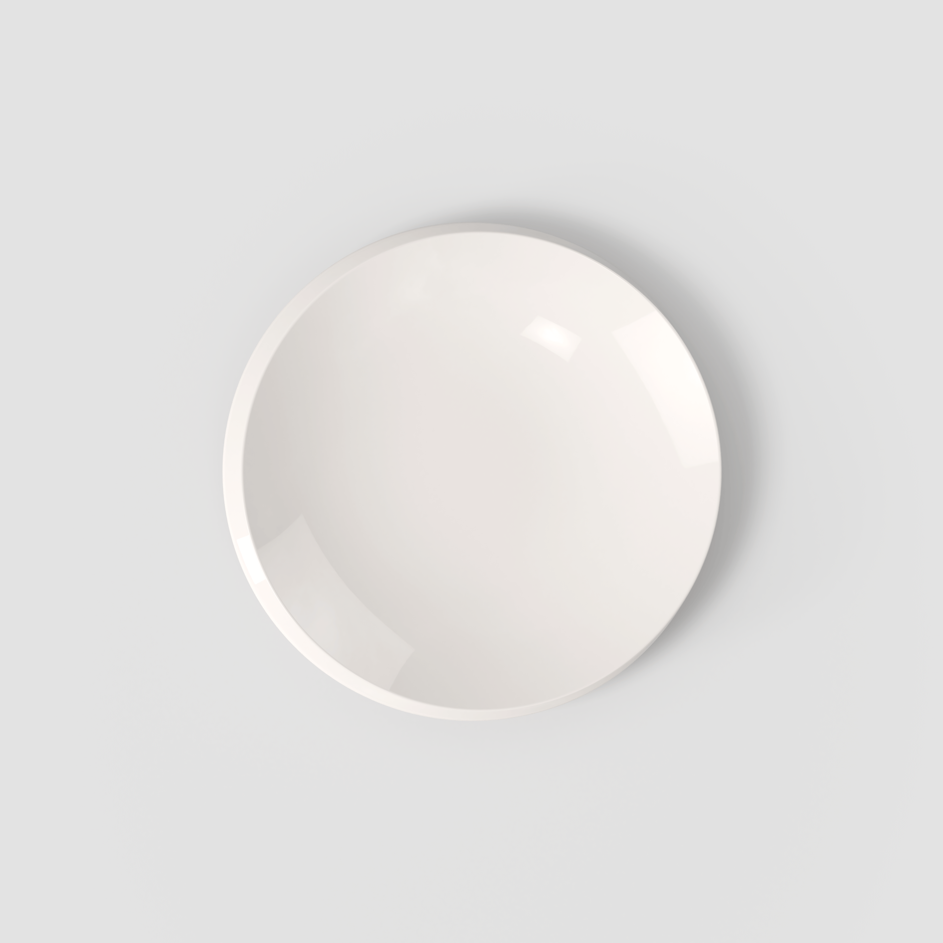 NewMoon Bread plate White, 6.4'', Premium Porcelain