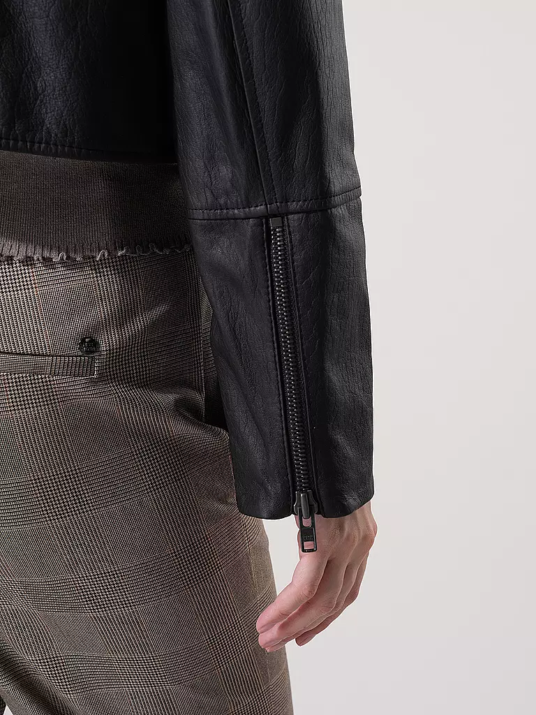 DRYKORN Lederjacke BARWALL schwarz