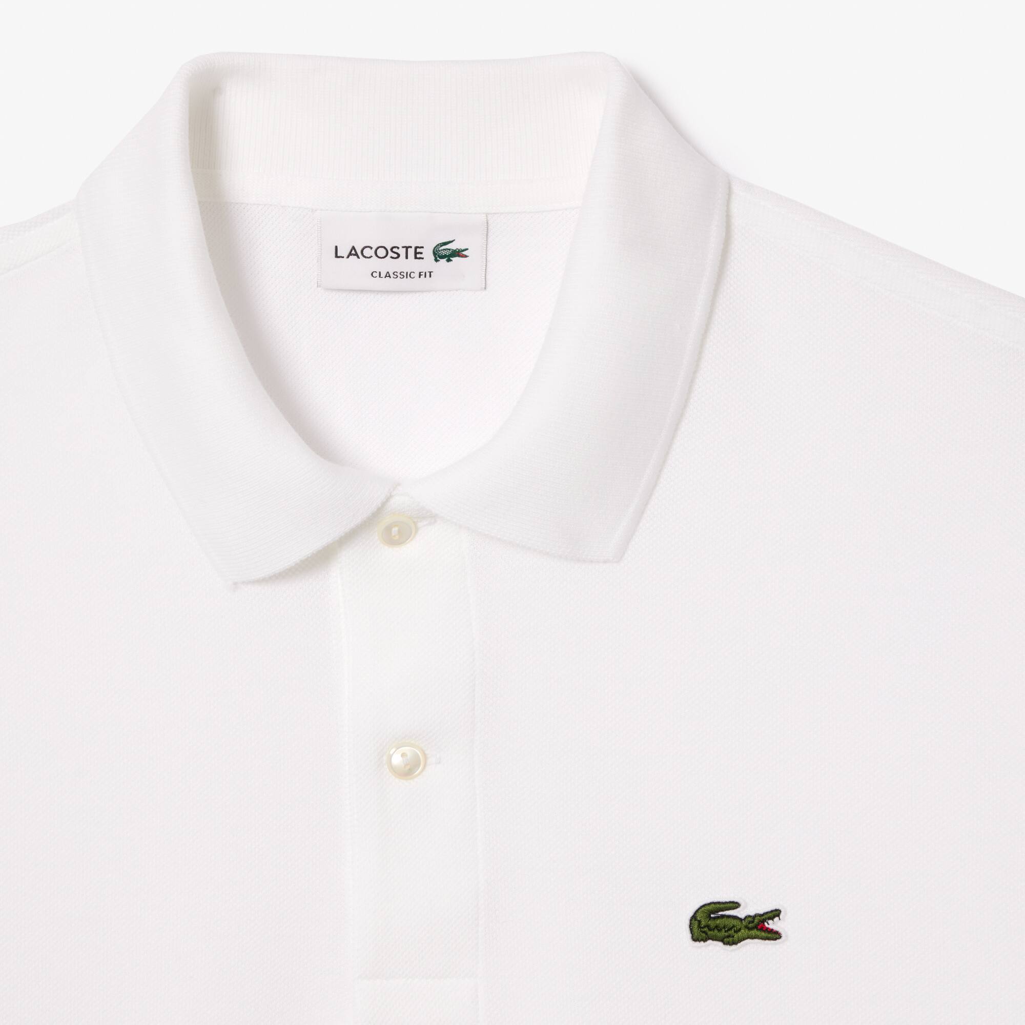 Regular Fit Lacoste L.12.12 - Club Med Polo aus Petit Piqué Kurze Ärmel - Weiss - Lacoste - Herren
