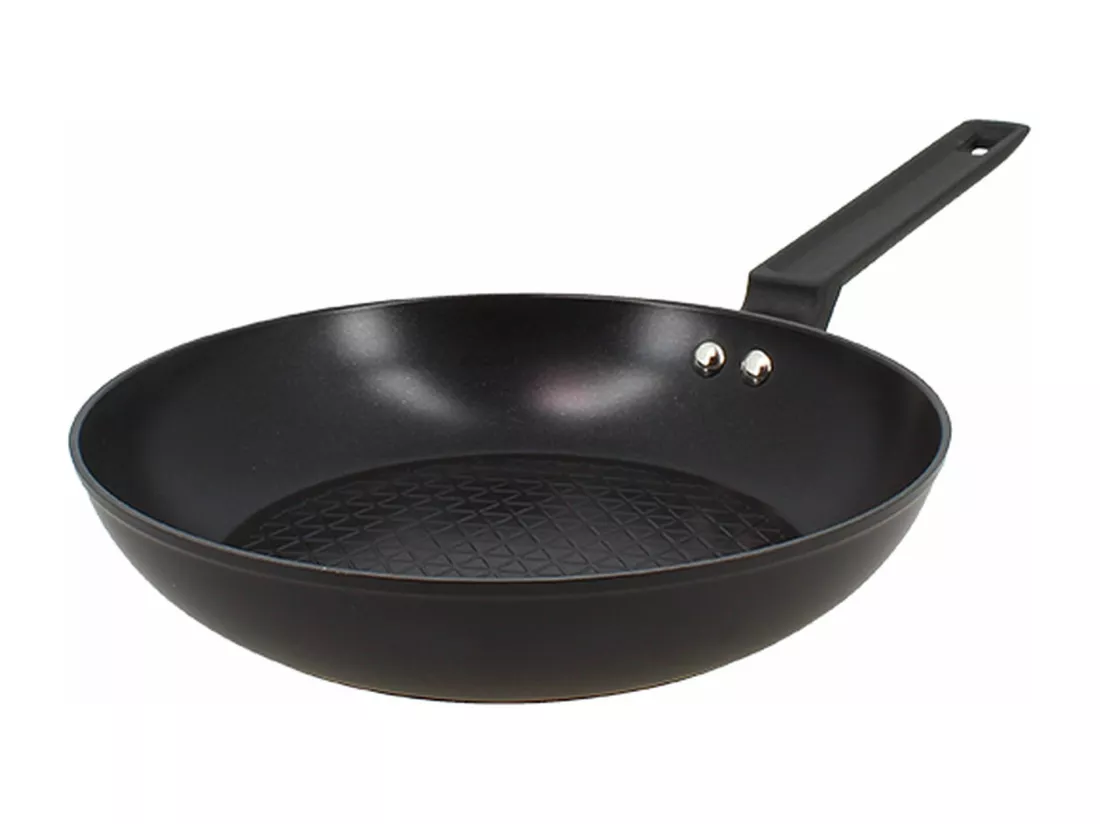 Menastyl - Poele First 24cm En Aluminium Noir Induction
