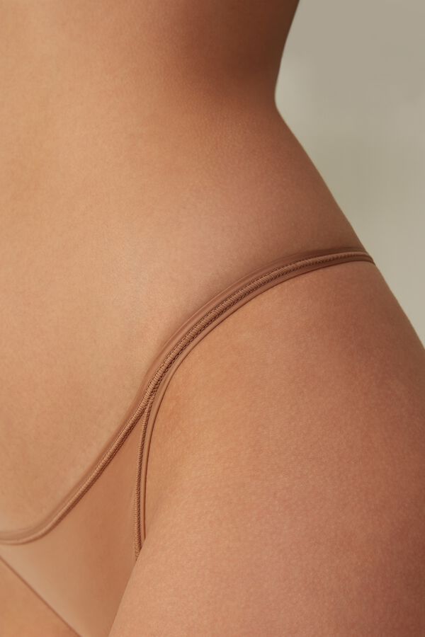 Tanga ultraleve de microfibra com tira lateral