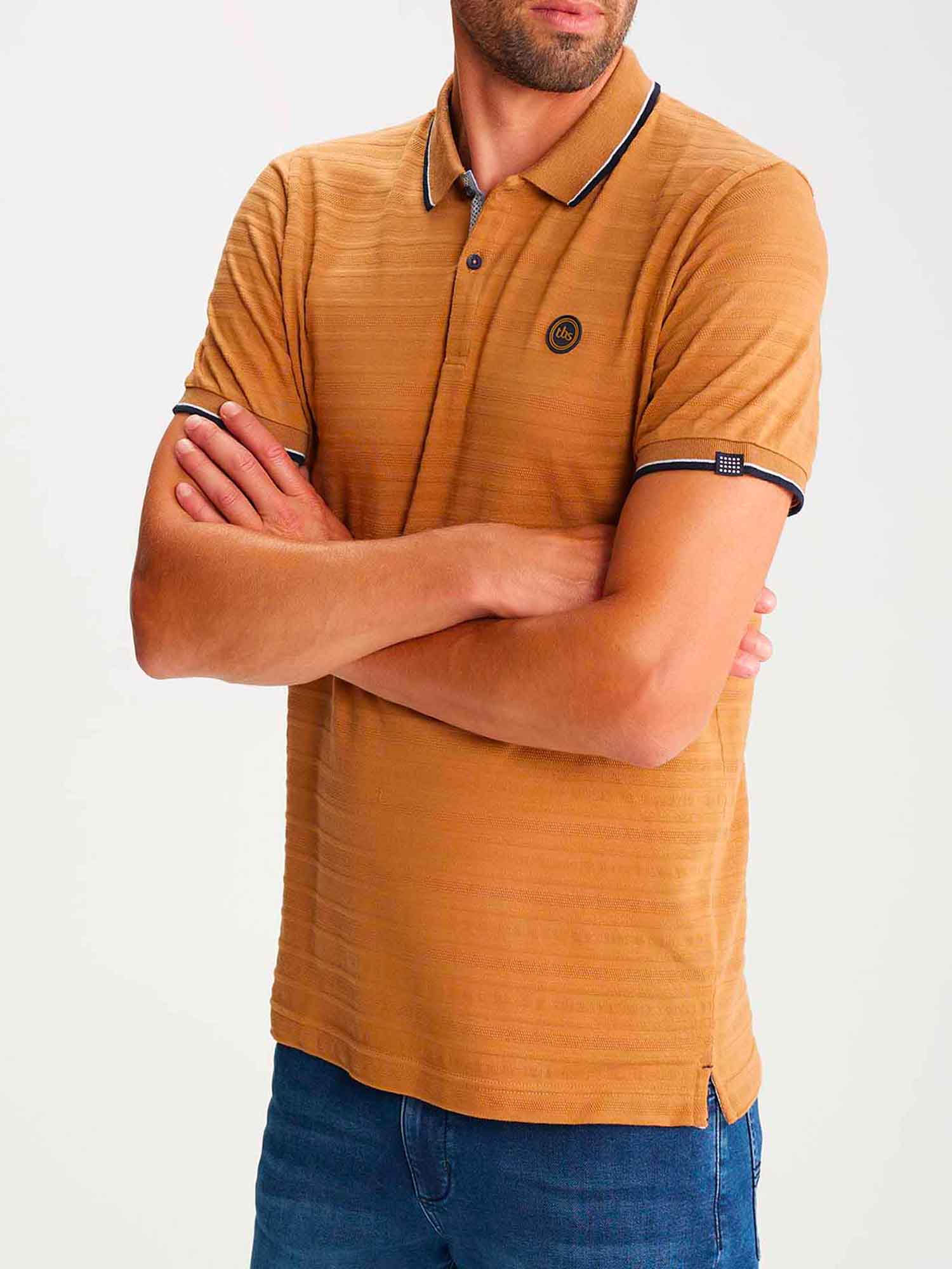 Polo Homme Manches Courtes Marron