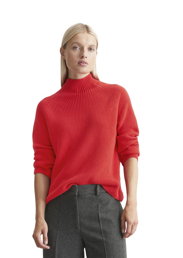 Marc O’Polo Cotton Pullover Poppy red