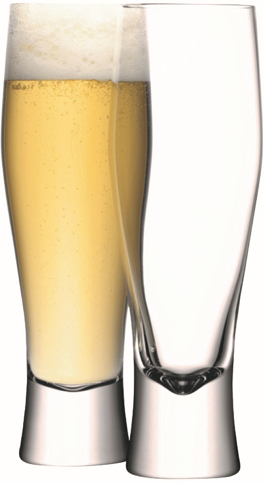 Bar Pilsglas 2er Set 400ml klar - Transparent / H: 21.0 cm