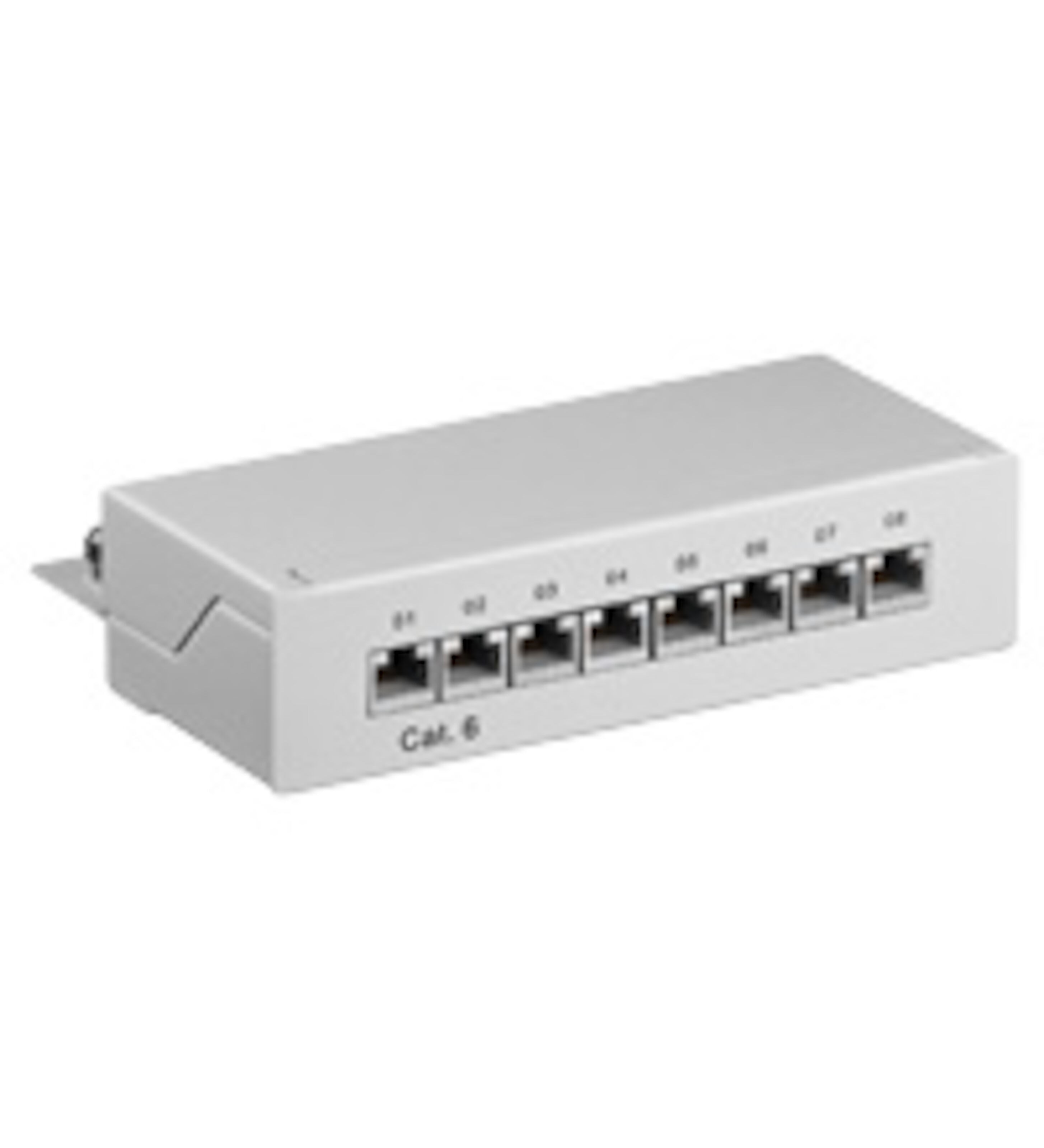 Patchpanel 8 porter Cat. 6
