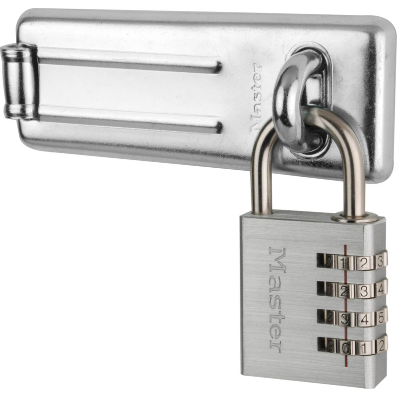 Master Lock grendel inclusief combinatieslot 110mm lang