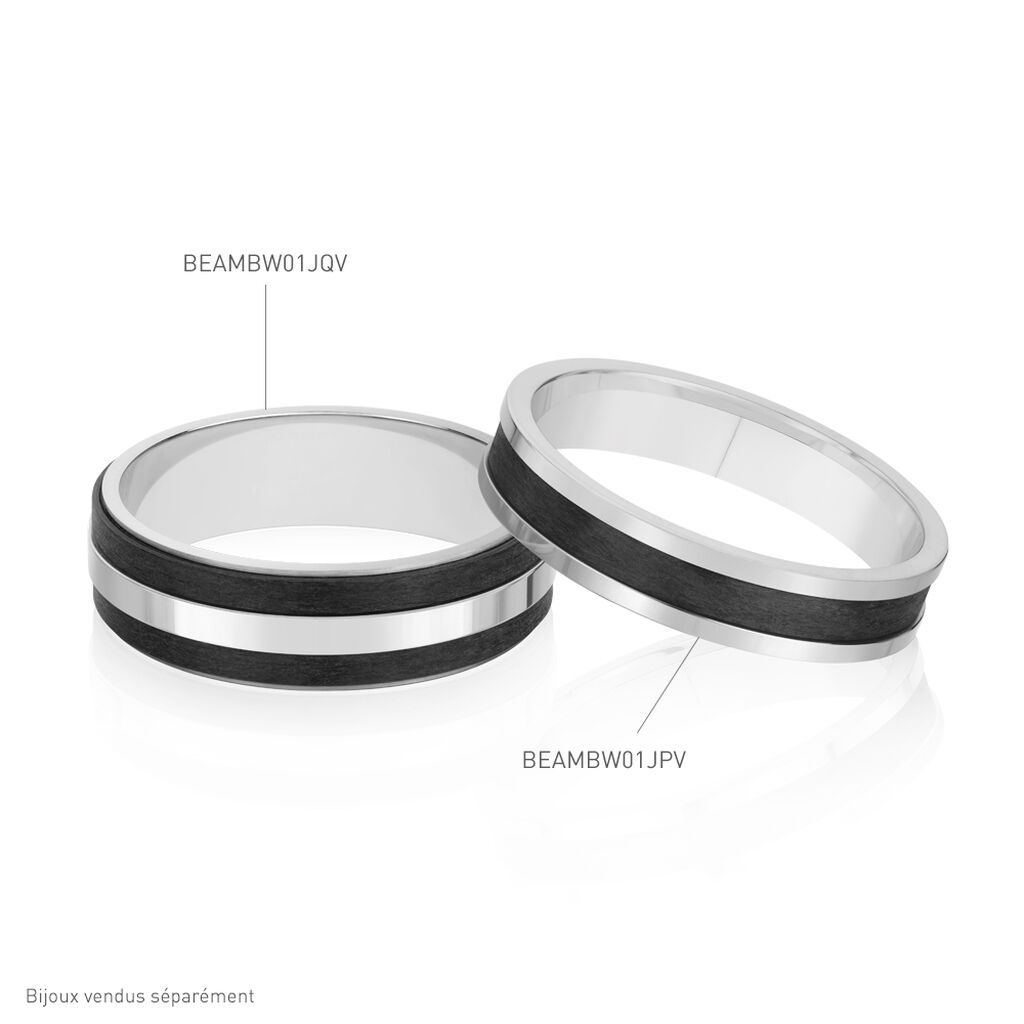 Alliance Nathaell Ruban Plat Palladium Blanc