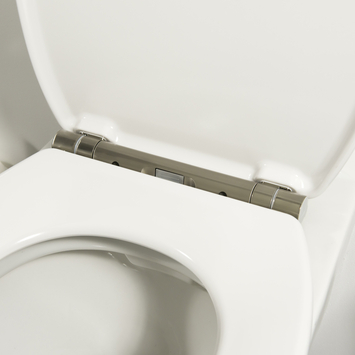 Tiger Boston wc bril wit/RVS met softclose en quick release