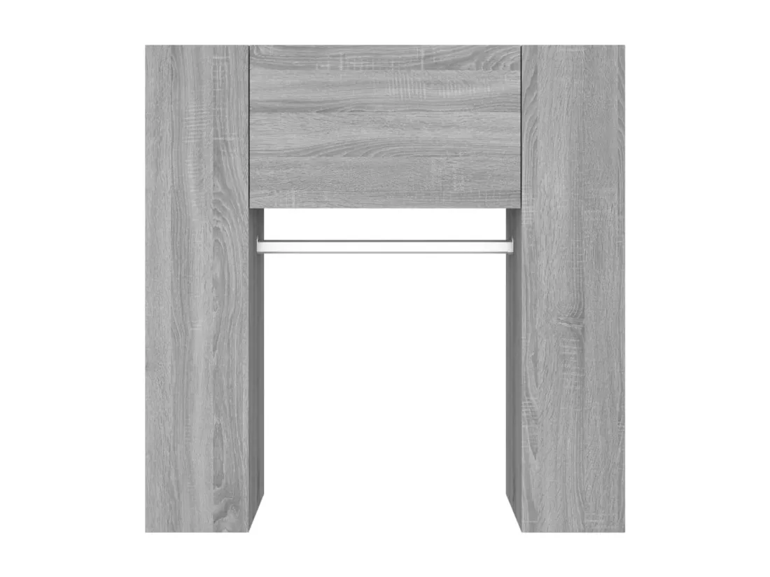 Armoires de couloir 2 pcs sonoma gris Bois d'ingénierie