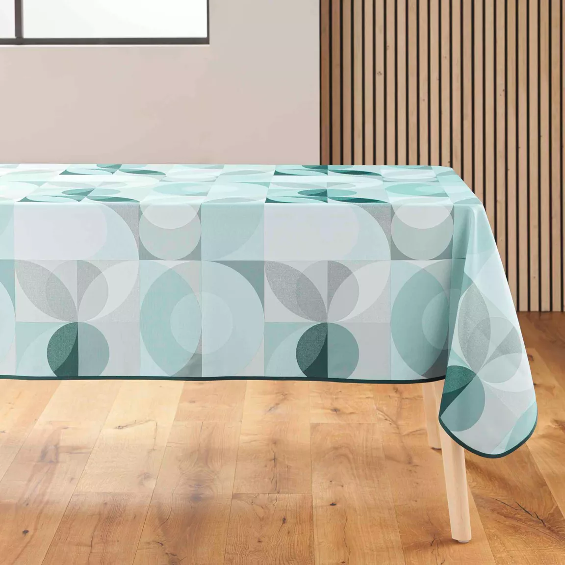Nappe rectangulaire anti tache (150 x 240 cm) Tessouro Vert sauge