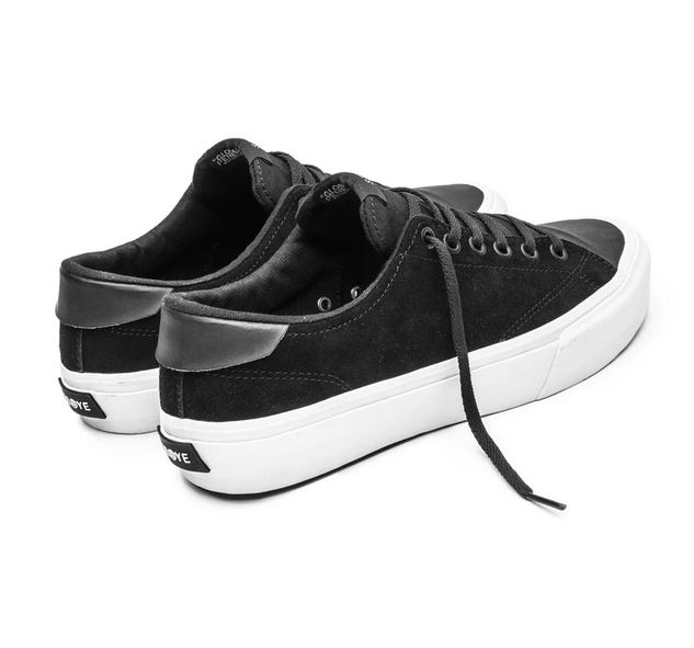 Straye Footwear Stanley Black Cream Suede 7.5 US