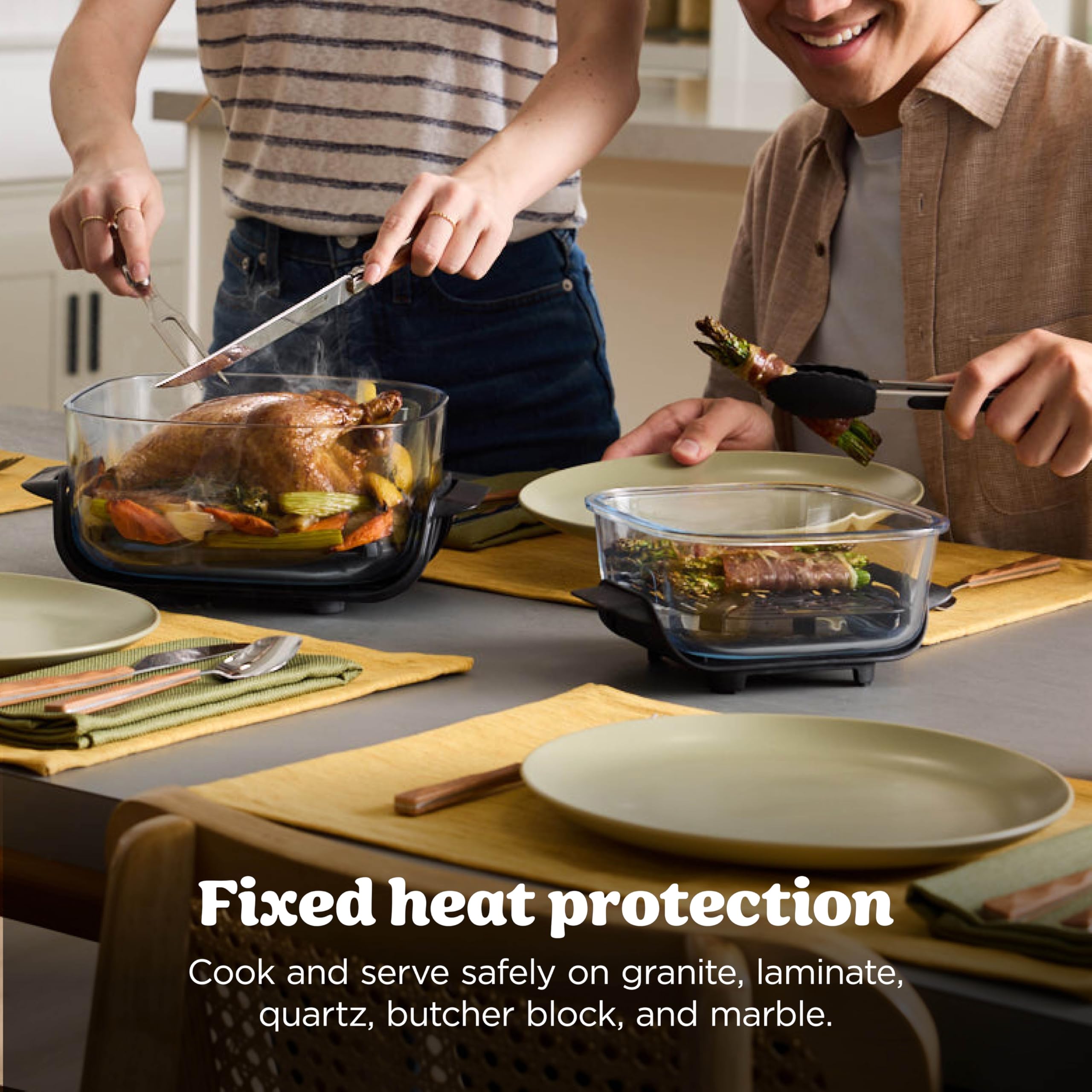 Ninja Crispi 4-in-1 Portable Glass Air Fryer Cooking System, 1500W, 4QT & 6-Cup TempWare Glass Containers with Storage Lids, Microwave, Freezer & Dish