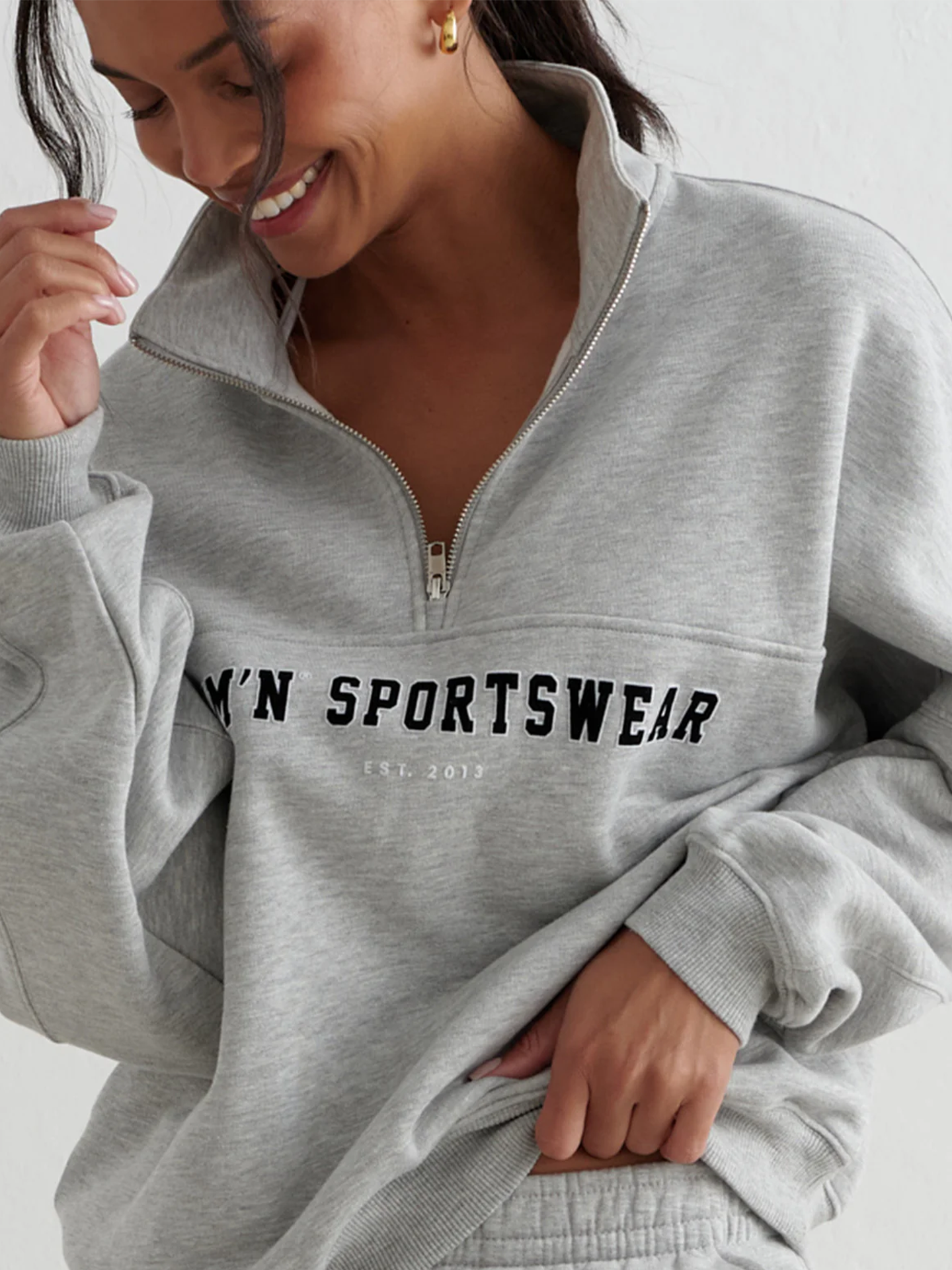 Varsity Sweat Half Zip