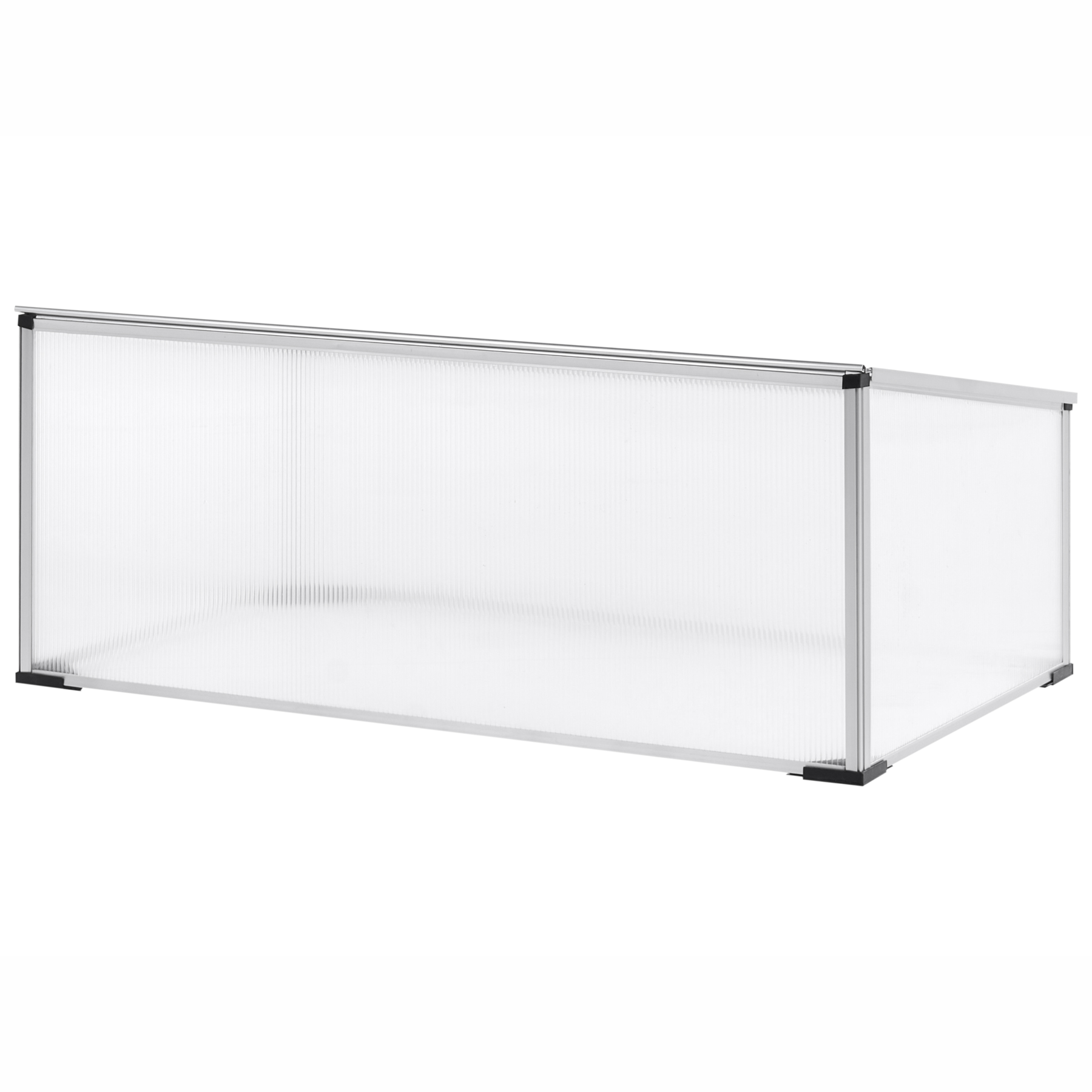 Beliani - CARFIZZI - Tuinkas - Zilver - 41 cm - Polycarbonaat