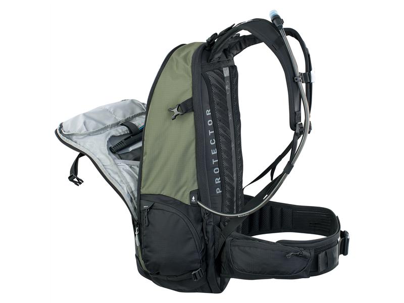 evoc Rucksack FR Tour E-Ride 30 l, Dark/Olive/Black Protector-Rucksack für E-Bikes