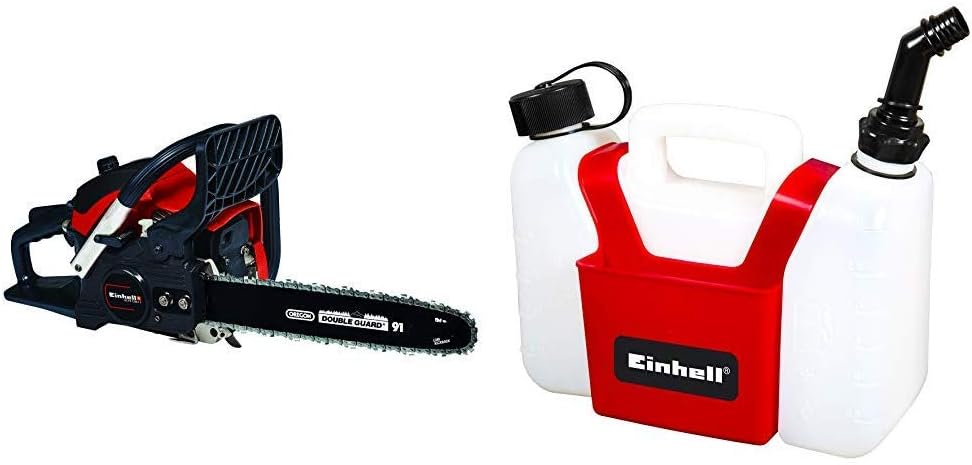 Einhell Benzin-Kettensäge GC-PC 1335/1 I (1.3 kW, 34,5 cm Schnittlänge, 35 cm Schwertlänge, OREGON-Qualitätsschwert und –kette, Rückschlagschutz mit Sofort-Kettenbremse, inkl. Kombi-Kanister)