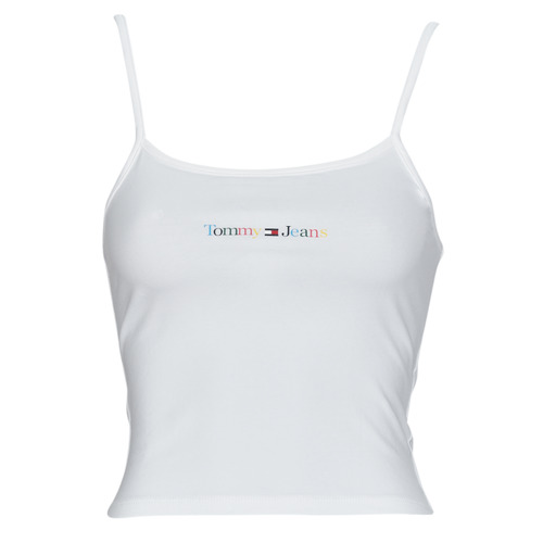 Tommy Jeans - TJW BBY COLOR LINEAR STRAP TOP - Blanc