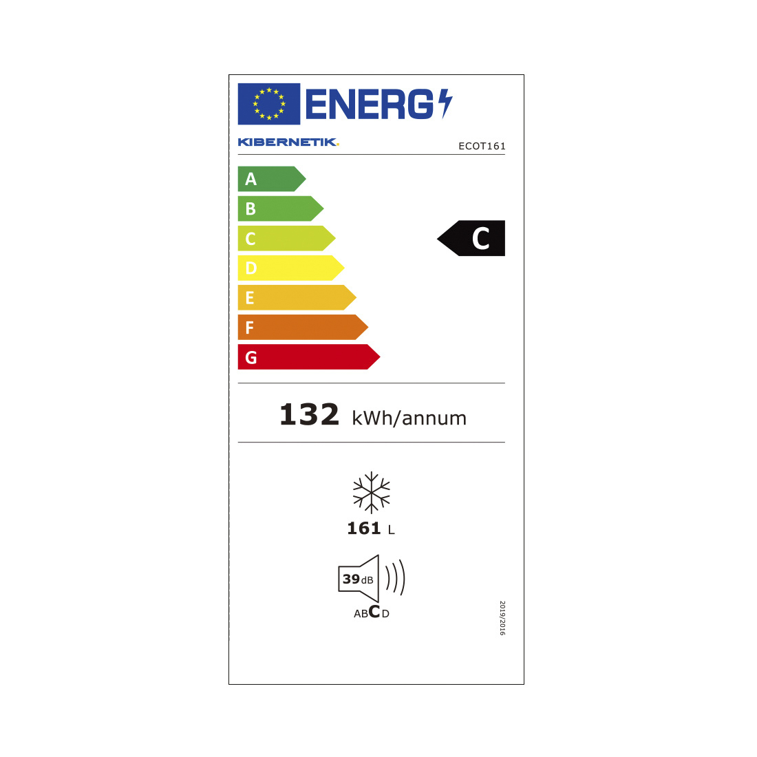 Kibernetik FSP ECO Gefrierschrank 161 Liter No Frost