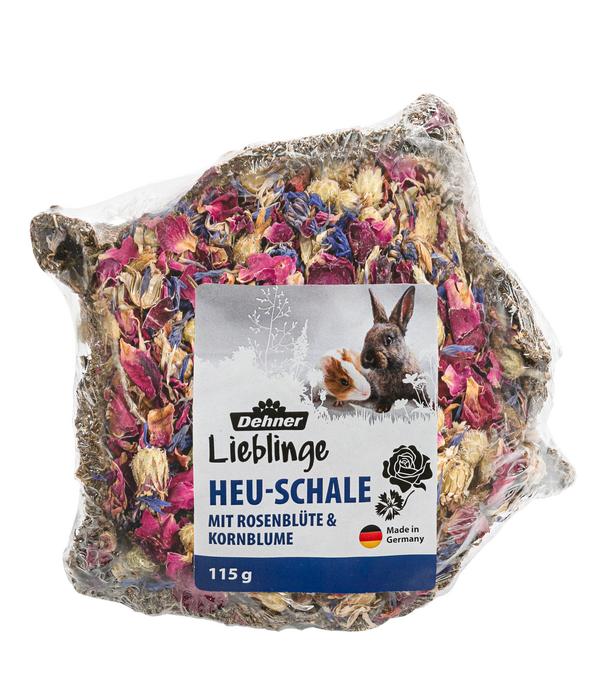 Dehner Lieblinge Heu-Schale mit Rosenblüte &