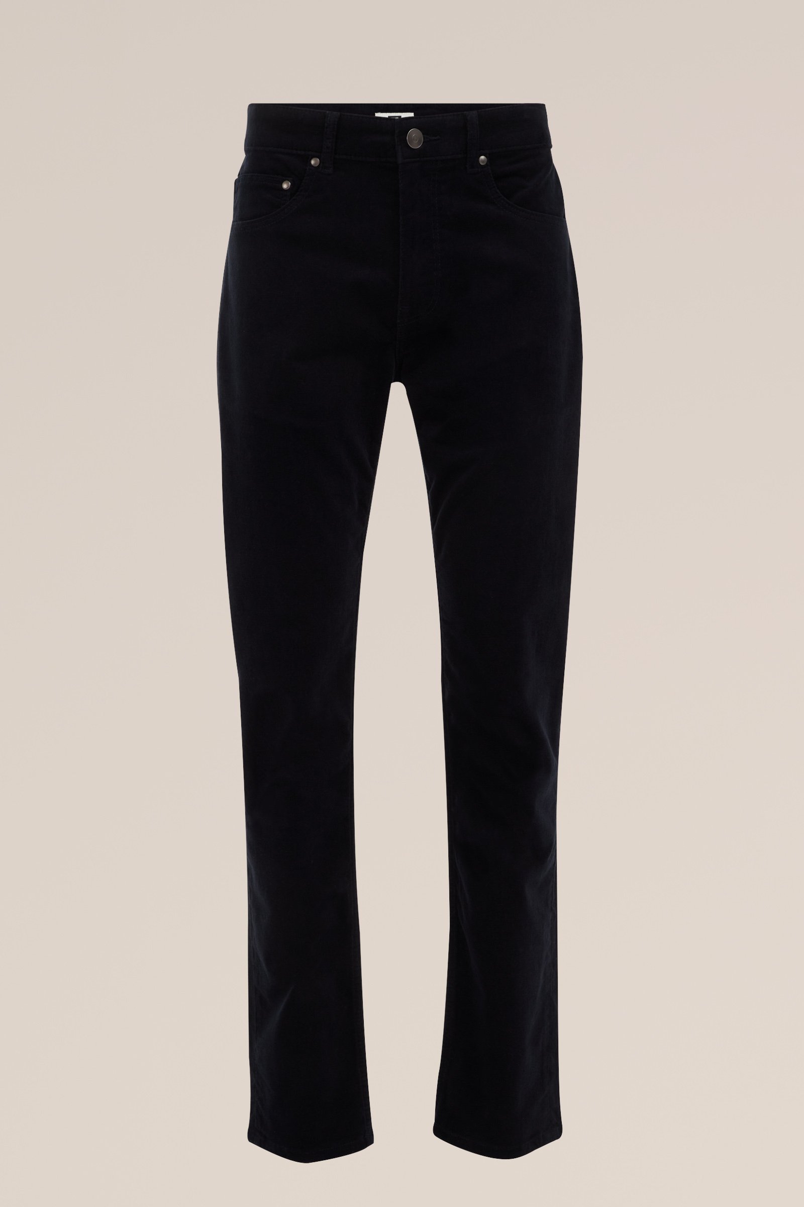 slim fit broek van corduroy Fundamentals Donkerblauw