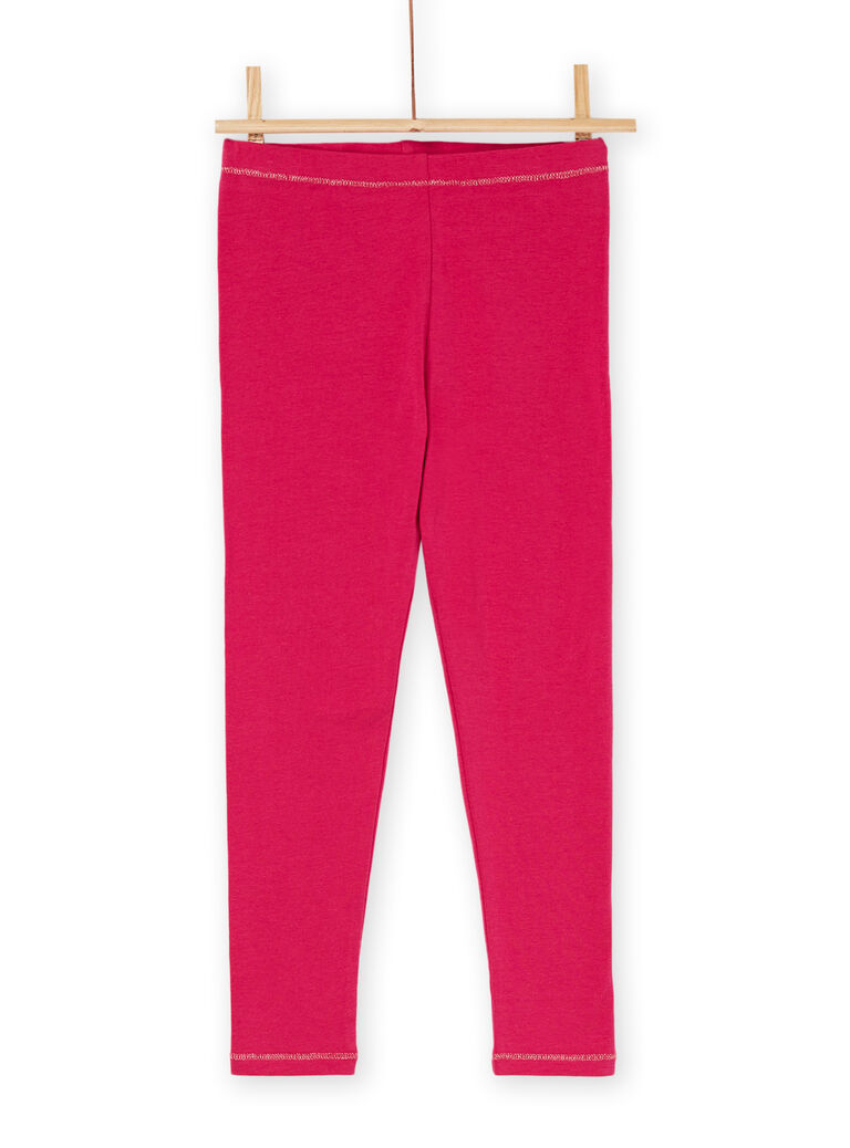Legging rose foncé à taille élastiquée