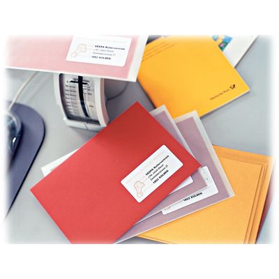 Avery - 6500 Mini Étiquettes adresse blanches - 38,1 x 21,2 mm - Impression laser - réf L7651-100