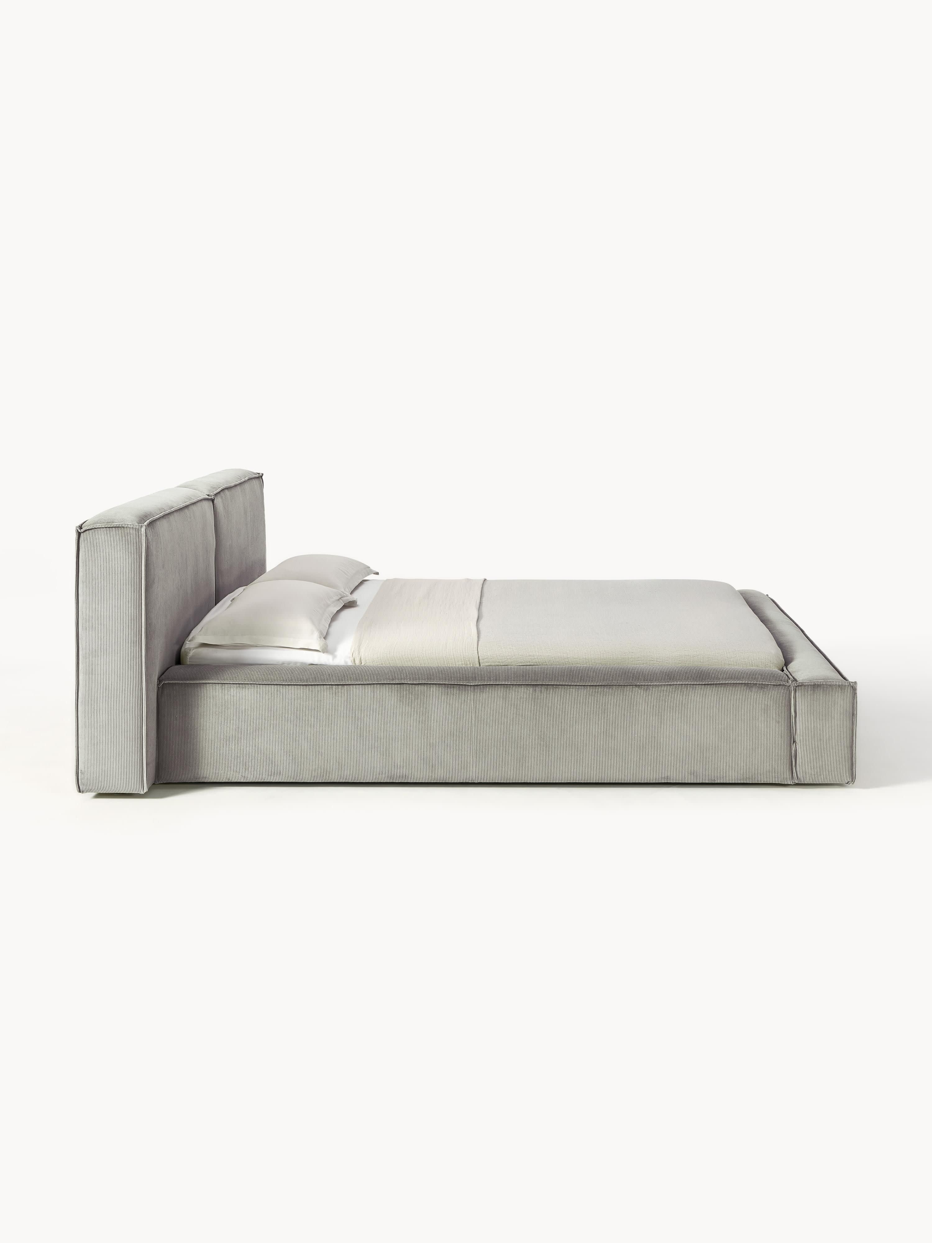 Gestoffeerd bed Lennon van corduroy