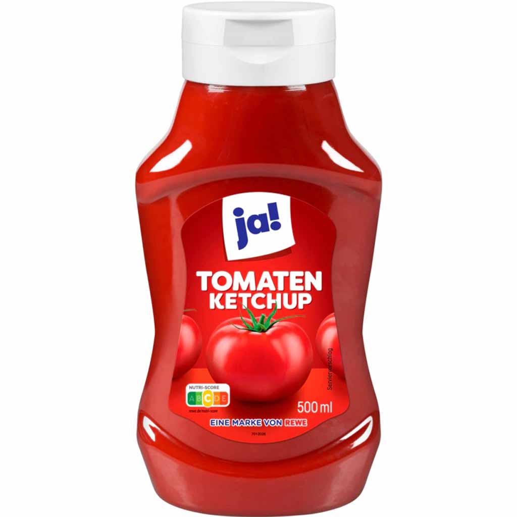 ja! Tomaten Ketchup 500ml MHD:8.8.25