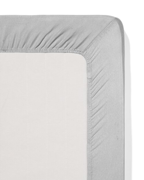 drap-housse pour surmatelas jersey 180x220 gris clair