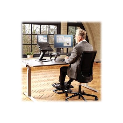 Fellowes Hana - Repose-pieds réglable en hauteur - facilement ajustable - noir