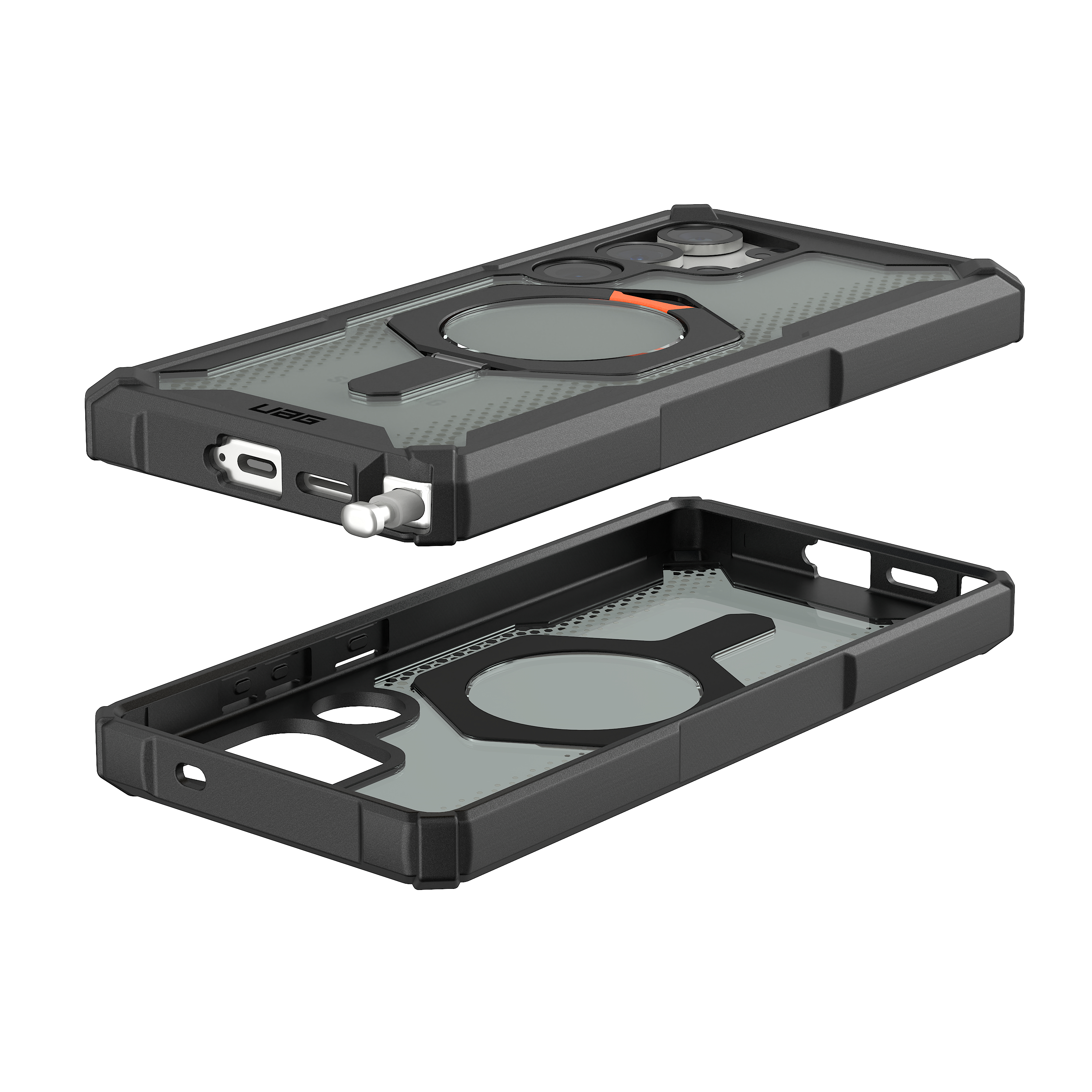 Samsung Galaxy S25 Ultra Schutzhülle Plasma XTE MagSafe-Modul (214467114097) - Transparent / Schwarz