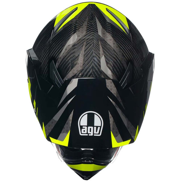 AGV - Casque AX9 Steppa Carbone / Jaune fluo / Gris